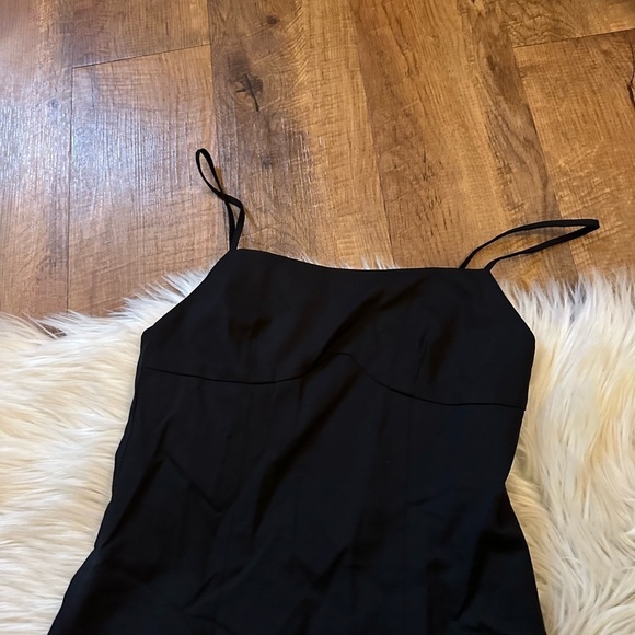 & OTHER STORIES Strappy Square Neck Mini Dress In Black - Picture 5 of 7